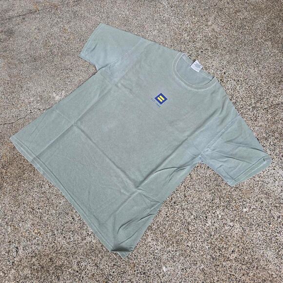 Vtg 90s EQUAL RIGHTS CAMPAIGN Equal Sign Box Logo Graphic Political T Shirt L - Picture 2 of 6